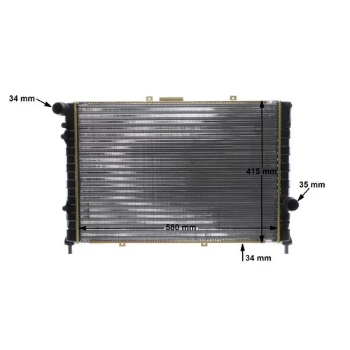 Chladič motora CR 589 000S /MAHLE/ - obr. 18