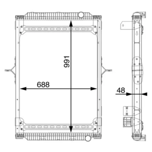 Chladič motora MAHLE CR 891 000S
