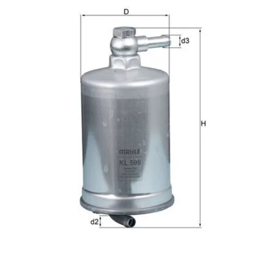 Palivový filter KL 599 /MAHLE/ - obr. 1