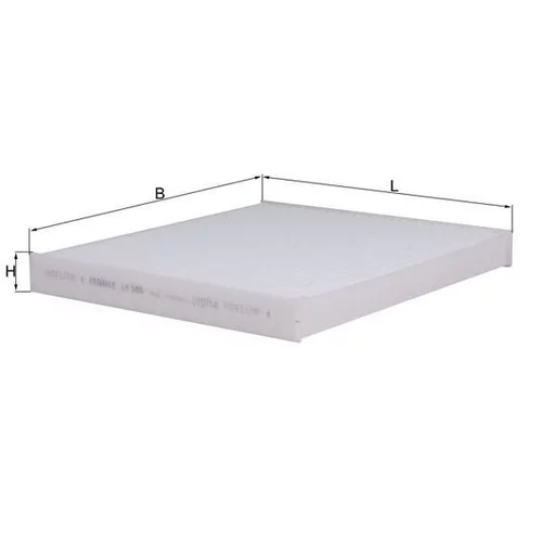 Filter vnútorného priestoru LA 586 /MAHLE/ - obr. 2