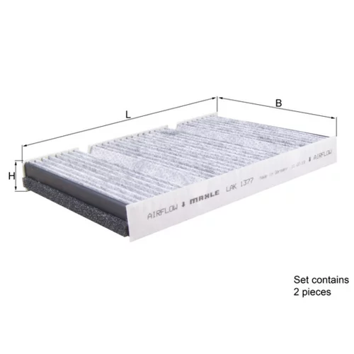 Filter vnútorného priestoru LAK 1377/S /MAHLE/ - obr. 3