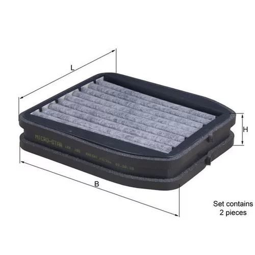 Filter vnútorného priestoru MAHLE LKK 165/S