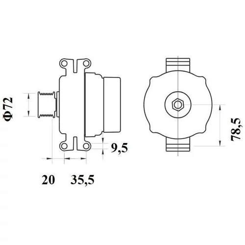 Alternátor MG 1201 /MAHLE/ - obr. 1