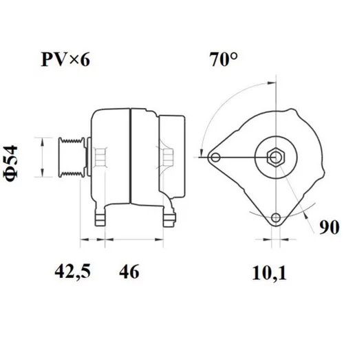 Alternátor MG 356 /MAHLE/ - obr. 4