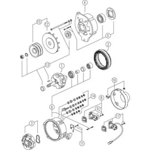 Alternátor MG 392 /MAHLE/ - obr. 3