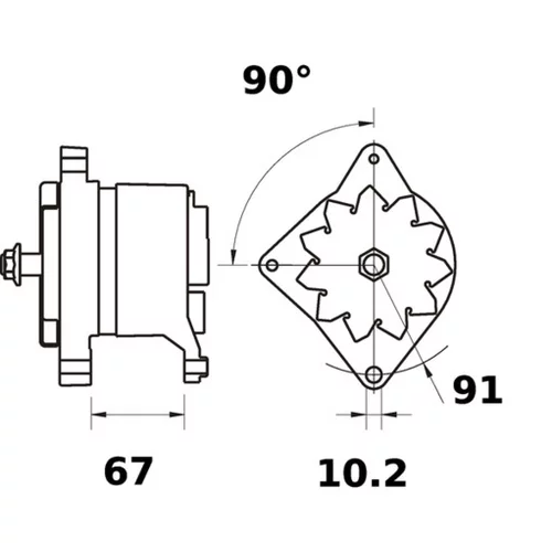 Alternátor MG 494 /MAHLE/ - obr. 3