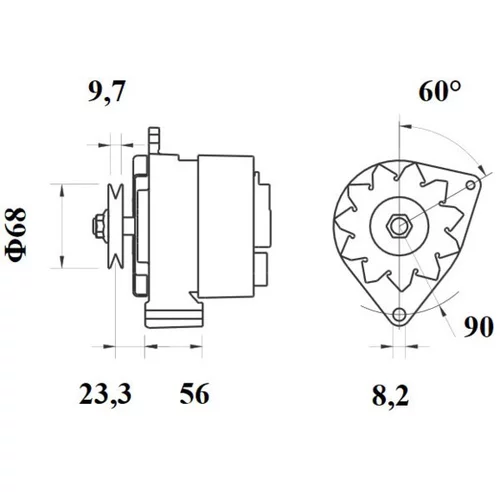 Alternátor MG 532 /MAHLE/ - obr. 4