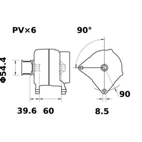 Alternátor MG 555 /MAHLE/ - obr. 4