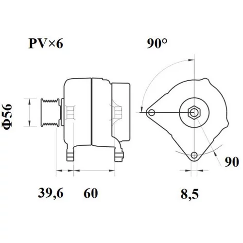 Alternátor MG 556 /MAHLE/ - obr. 4