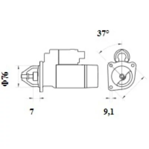 Štartér MS 1087 /MAHLE/ - obr. 1