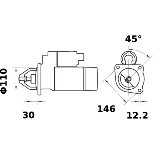 Štartér MS 176 /MAHLE/ - obr. 4