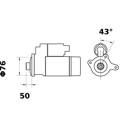 Štartér MS 52 /MAHLE/ - obr. 2