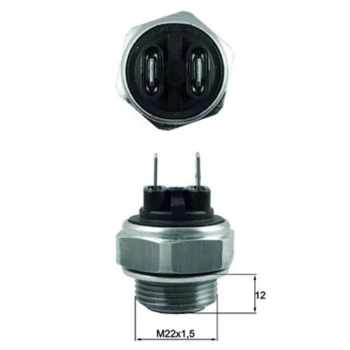 Teplotný spínač ventilátora chladenia MAHLE TSW 63