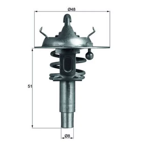Termostat chladenia TX 106 90D /MAHLE/ - obr. 2