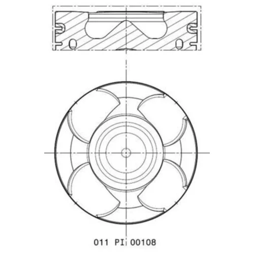 Piest MAHLE 011 PI 00108 001