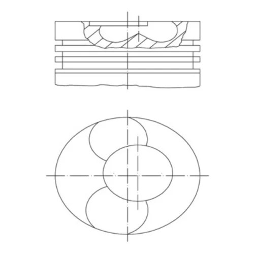 Piest 028 PI 00113 000 /MAHLE/ - obr. 1
