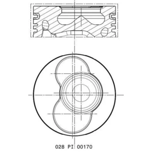 Piest 028 PI 00170 000 /MAHLE/ - obr. 1