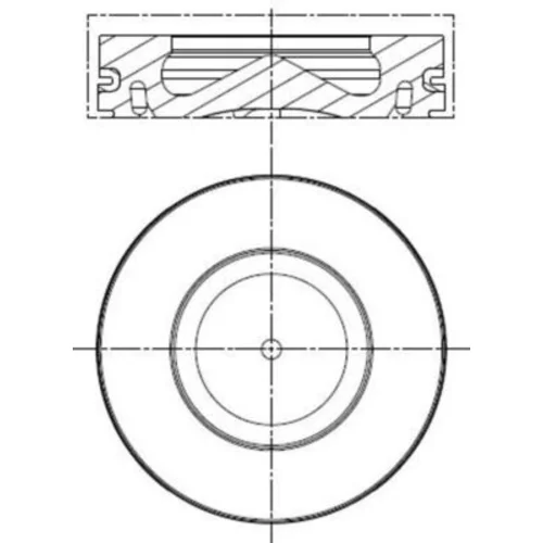 Piest 081 PI 00100 000 /MAHLE/ - obr. 1