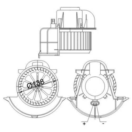 Vnútorný ventilátor AB 113 000S /MAHLE/ - obr. 1