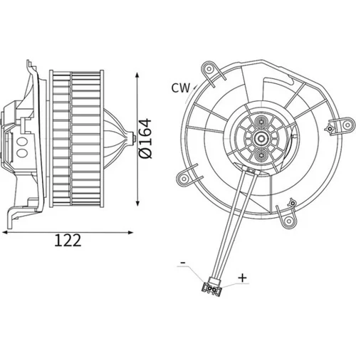 Vnútorný ventilátor MAHLE AB 70 000S