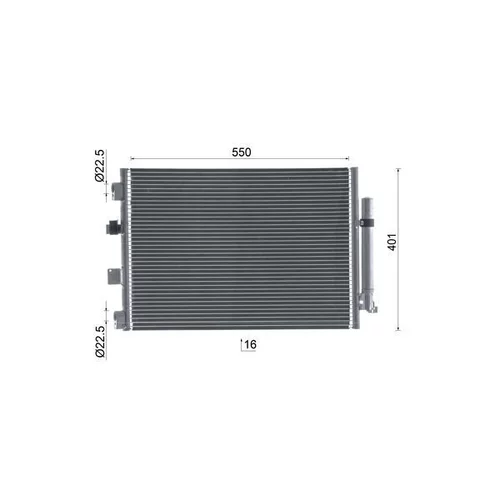 Kondenzátor klimatizácie AC 1137 000S /MAHLE/ - obr. 9