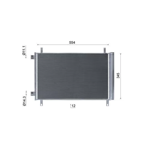 Kondenzátor klimatizácie AC 1144 000S /MAHLE/ - obr. 18