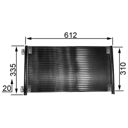 Kondenzátor klimatizácie AC 237 000S /MAHLE/ - obr. 1