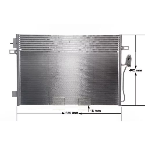 Kondenzátor klimatizácie AC 47 000S /MAHLE/ - obr. 1