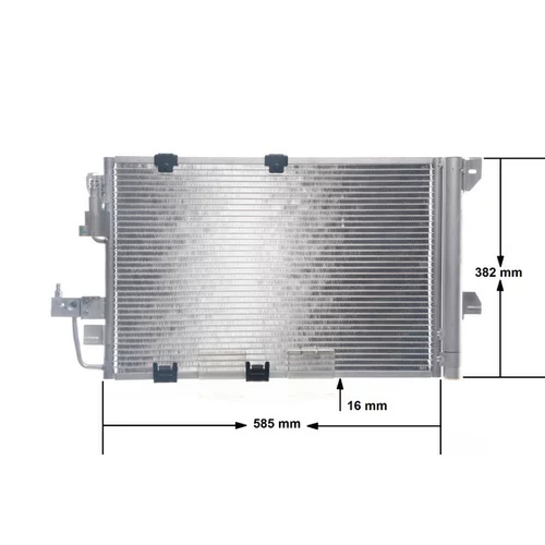 Kondenzátor klimatizácie AC 665 000S /MAHLE/ - obr. 12
