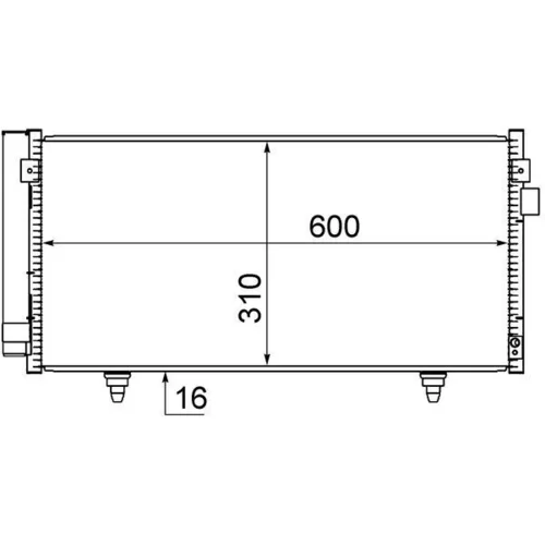 Kondenzátor klimatizácie AC 718 000S /MAHLE/ - obr. 1