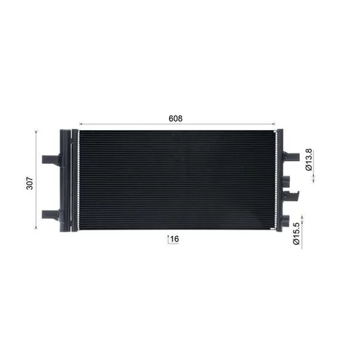 Kondenzátor klimatizácie AC 891 000S /MAHLE/ - obr. 9