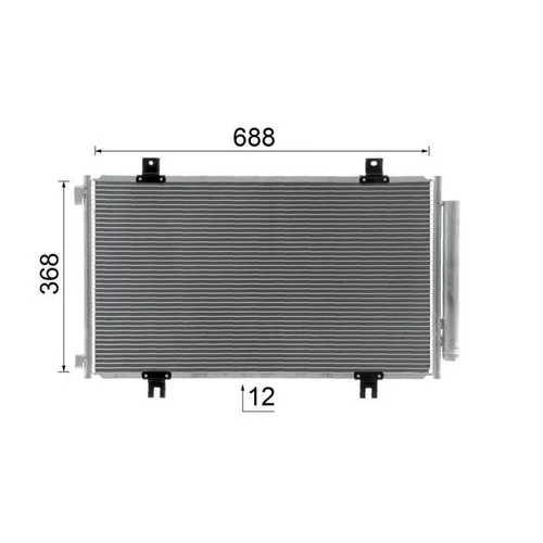 Kondenzátor klimatizácie AC 991 000S /MAHLE/ - obr. 9