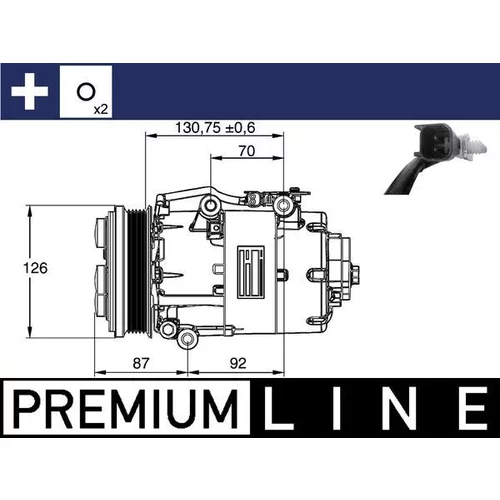 Kompresor klimatizácie ACP 861 000P /MAHLE/