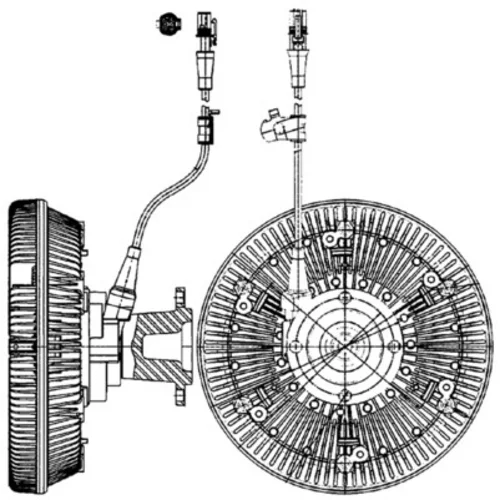 Spojka ventilátora chladenia CFC 221 000P /MAHLE/