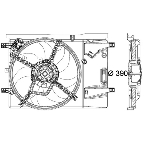 Ventilátor chladenia motora CFF 183 000P /MAHLE/ - obr. 1
