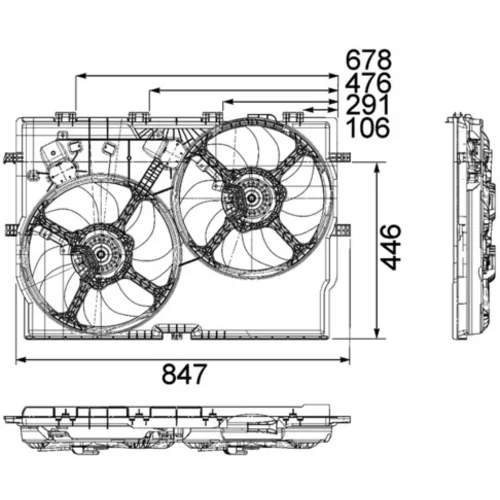 Ventilátor chladenia motora CFF 192 000P /MAHLE/ - obr. 1