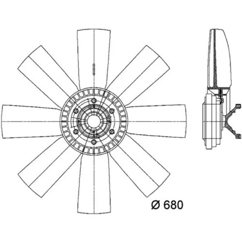 Ventilátor chladenia motora CFF 430 000P /MAHLE/ - obr. 1