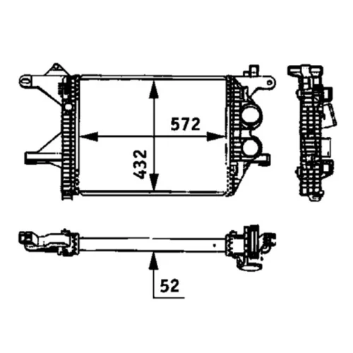 Chladič plniaceho vzduchu CI 94 000P /MAHLE/ - obr. 3
