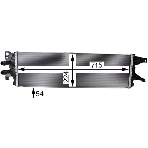 Nízkoteplotný chladič, chladič turbodúchadla CIR 8 000P /MAHLE/ - obr. 1