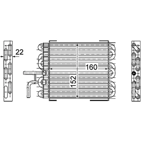 Chladič paliva CK 10 000P /MAHLE/ - obr. 1