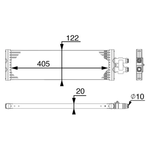 Chladič oleja automatickej prevodovky CLC 64 000P /MAHLE/ - obr. 1