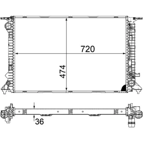Chladič motora CR 1134 000S /MAHLE/ - obr. 17