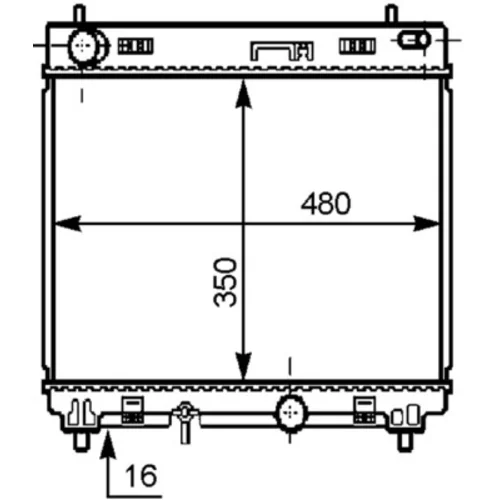 Chladič motora MAHLE CR 1205 000S
