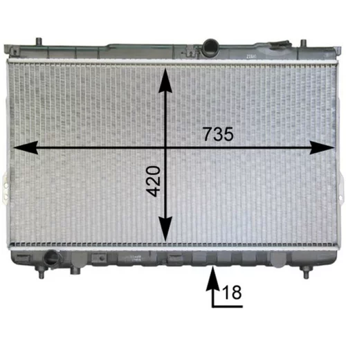 Chladič motora CR 1299 000P /MAHLE/ - obr. 3
