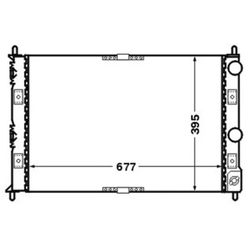 Chladič motora MAHLE CR 1427 000S