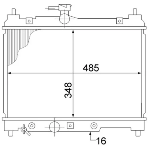 Chladič motora MAHLE CR 1522 000S