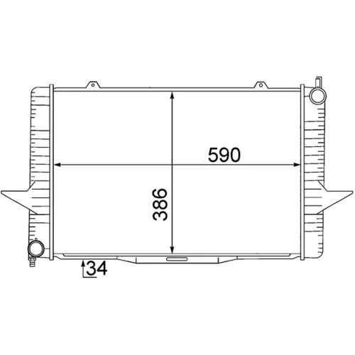 Chladič motora MAHLE CR 1543 000S