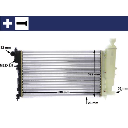 Chladič motora MAHLE CR 468 000S