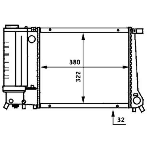 Chladič motora CR 483 000S /MAHLE/ - obr. 1