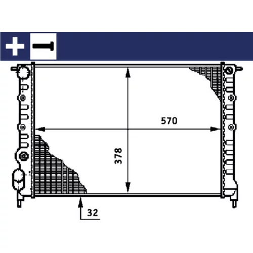 Chladič motora MAHLE CR 638 000S